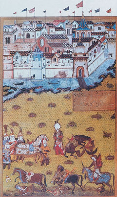 A török uralta Temesvár korabeli látképe