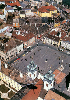 A Kisalföld fővárosa, Győr főtere madártávlatból