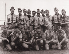1957-ben az Angli�ban (Sutton Park) rendezett Vil�gdzsemborin ez a KMCSSZ csapat k�pviselte a nemzetet